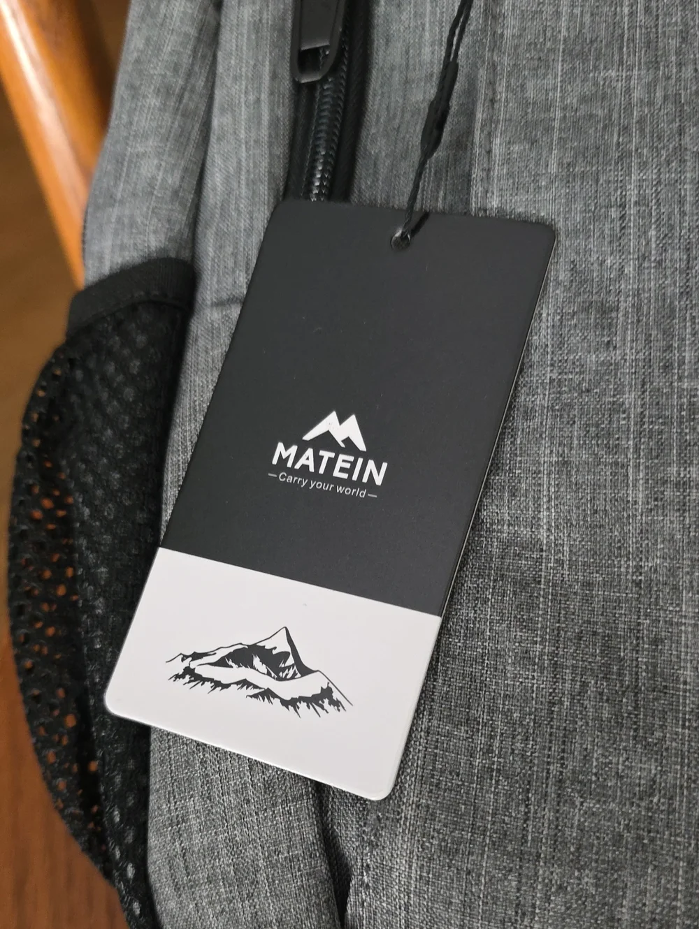 Matein Men's Grey Everyday Backpack with Multiple Compartments